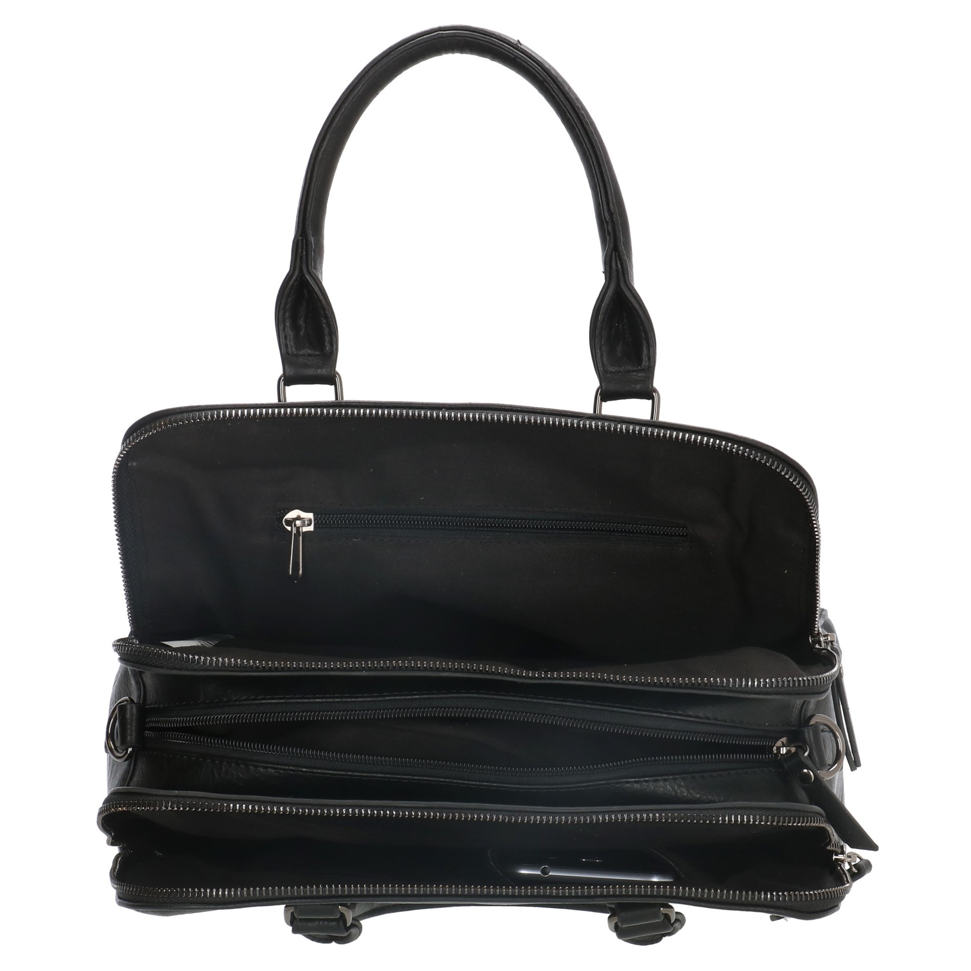 Charm London Charm London 3-vaks handtas zwart