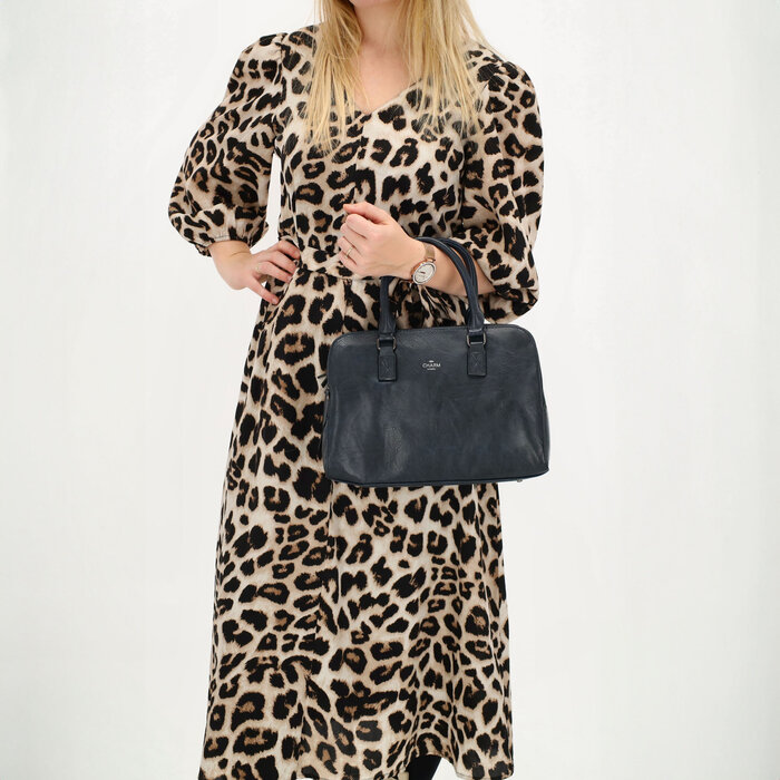 Charm London Charm London 3-vaks handtas blauw