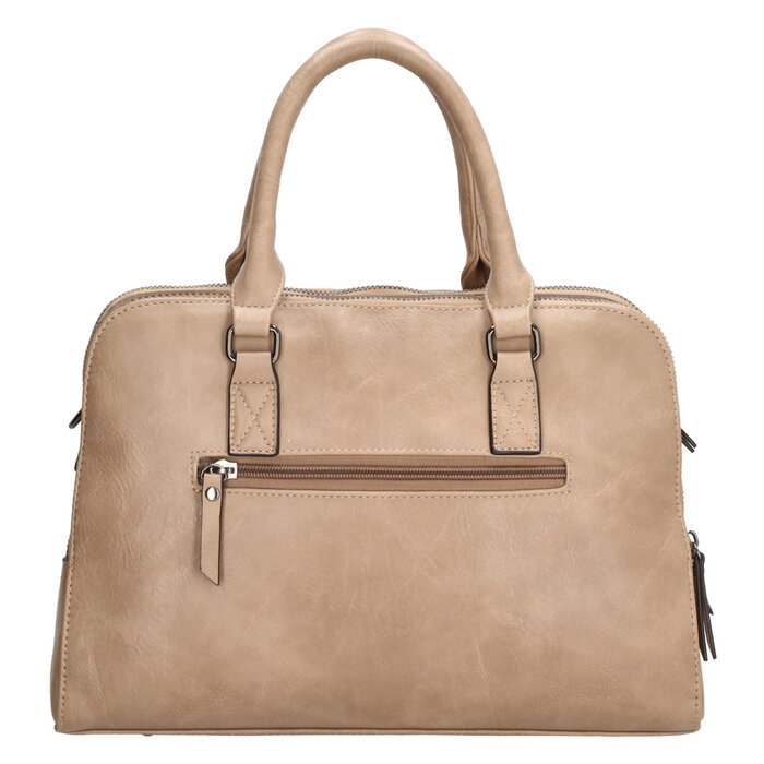 Charm London Charm London 3-vaks handtas-schoudertas taupe