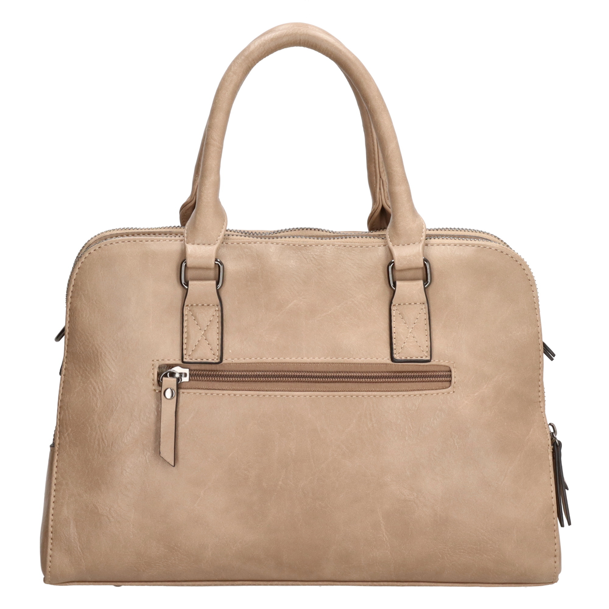 Charm London Charm London 3-vaks handtas-schoudertas taupe
