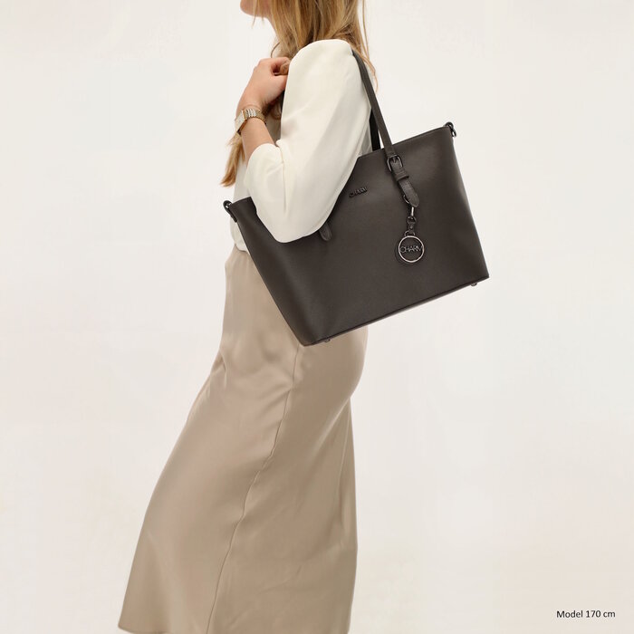 Charm London Charm London Birmingham shopper medium grijs