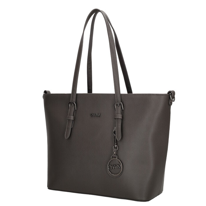 Charm London Charm London Birmingham shopper medium grijs