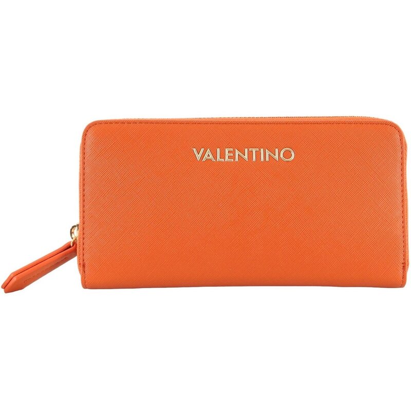 Valentino Zero zip around wallet L arancio