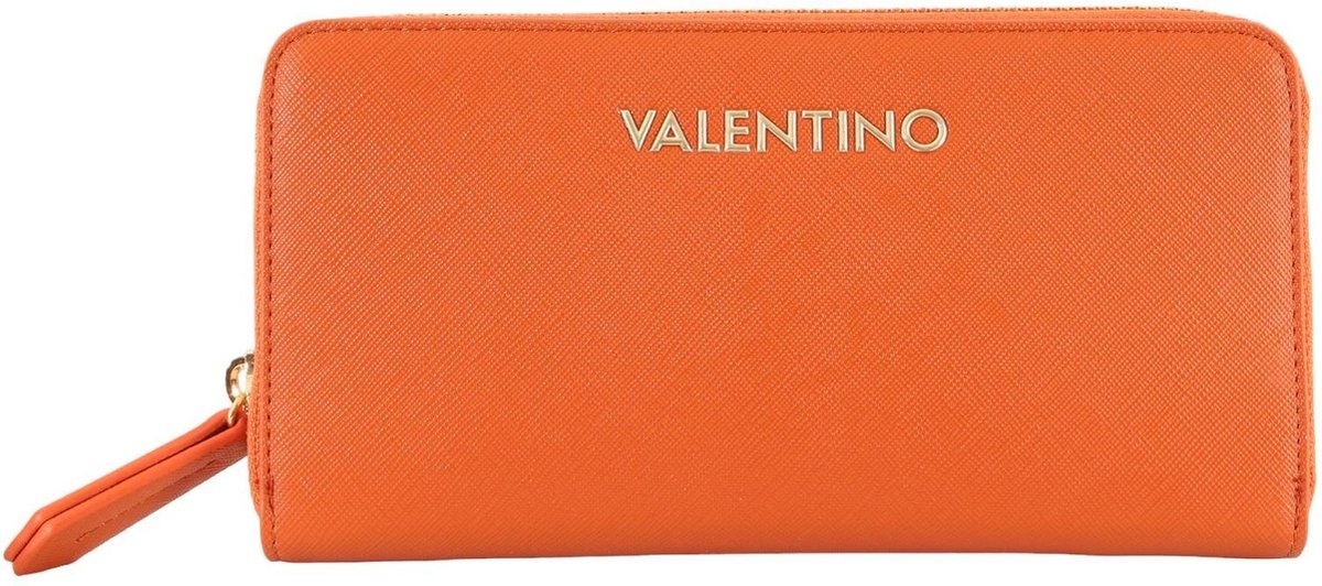 Valentino Zero zip around wallet L arancio