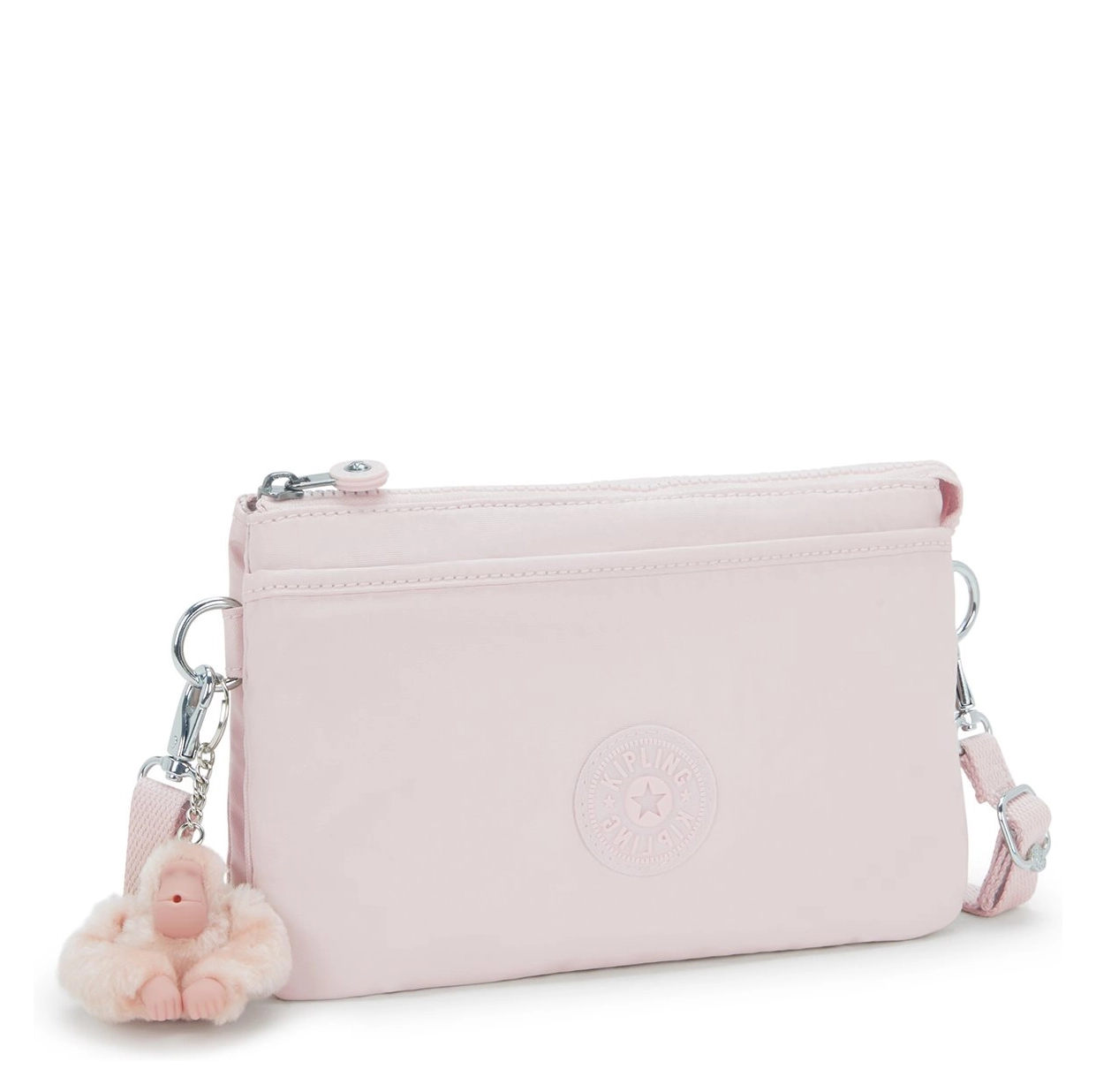 Kipling Kipling Riri crossbody-schoudertasje pink shine