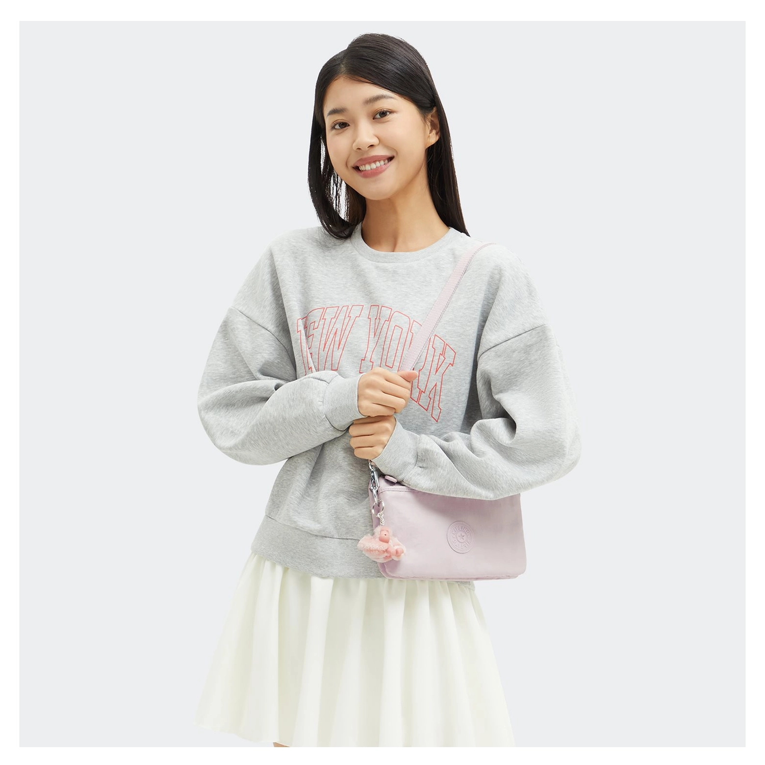 Kipling Kipling Riri crossbody-schoudertasje pink shine