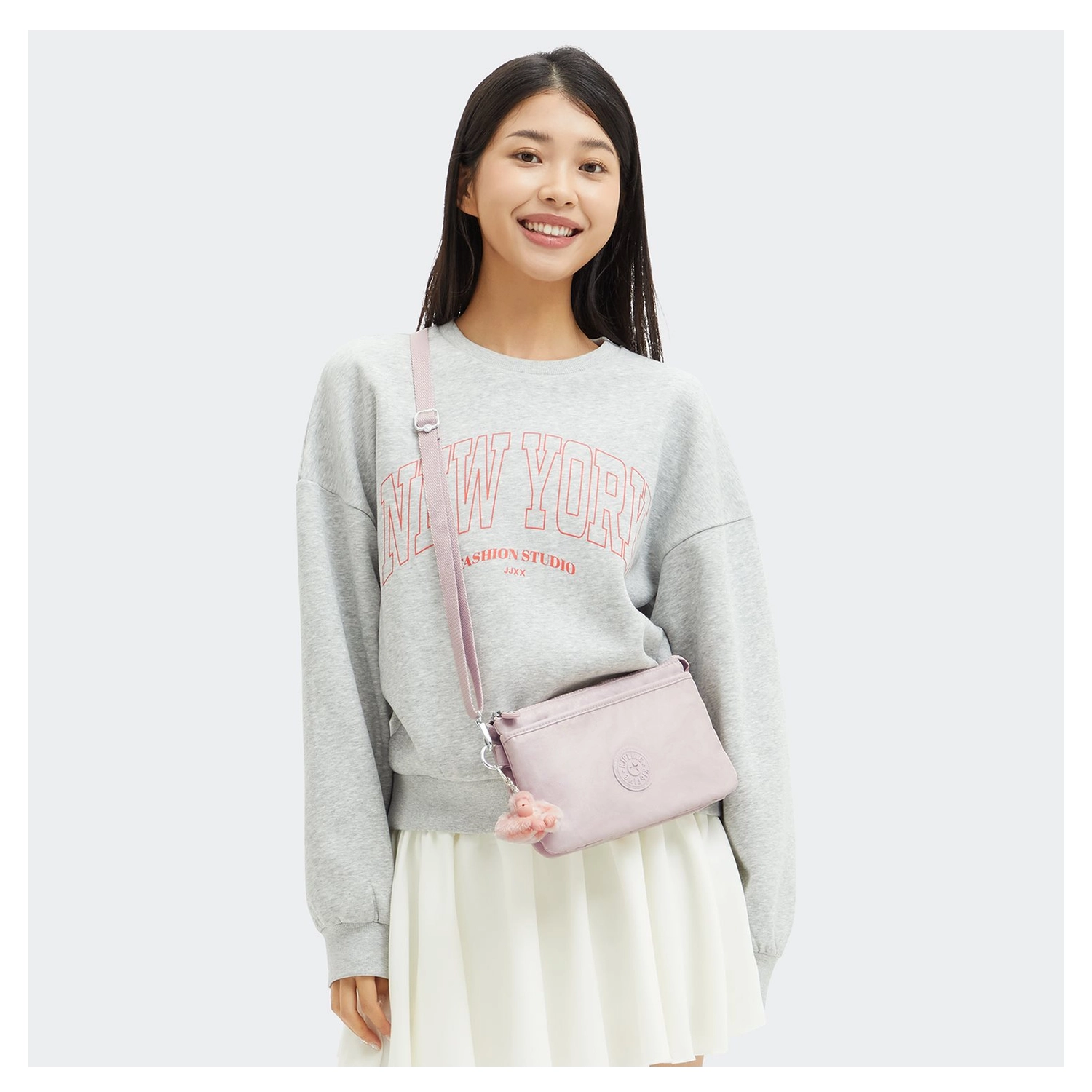 Kipling Kipling Riri crossbody-schoudertasje pink shine