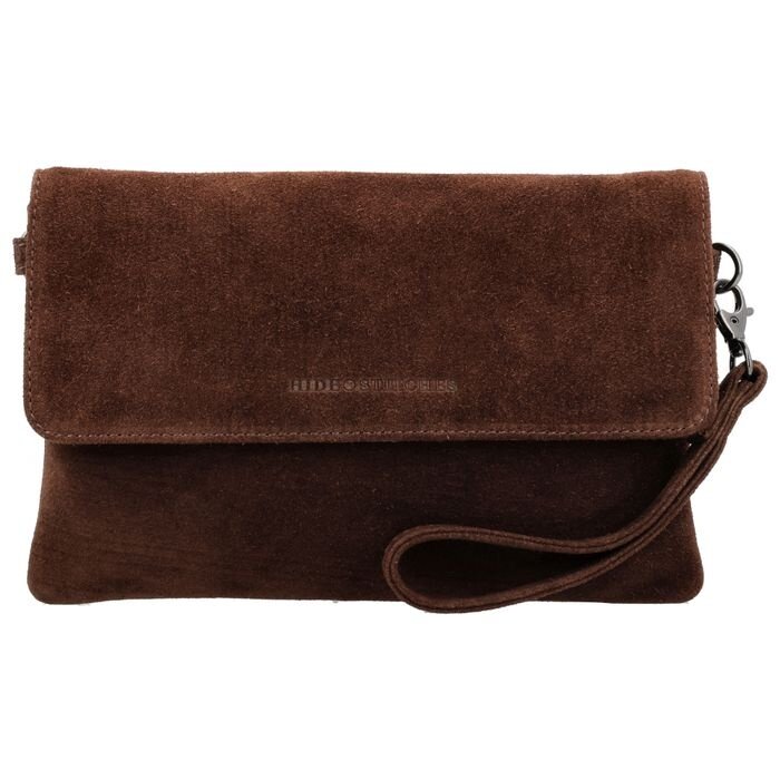 Hide&Stiches Hide & Stitches Brazos enveloppe-tas dark brown