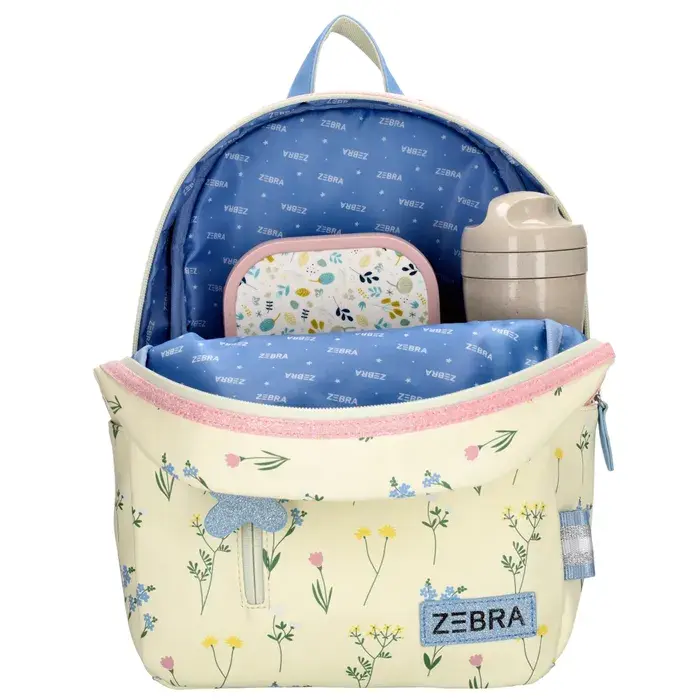 Zebra Trends Zebra Trends kinderrugzak creme bloemen