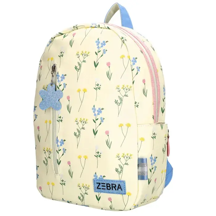 Zebra Trends Zebra Trends kinderrugzak creme bloemen
