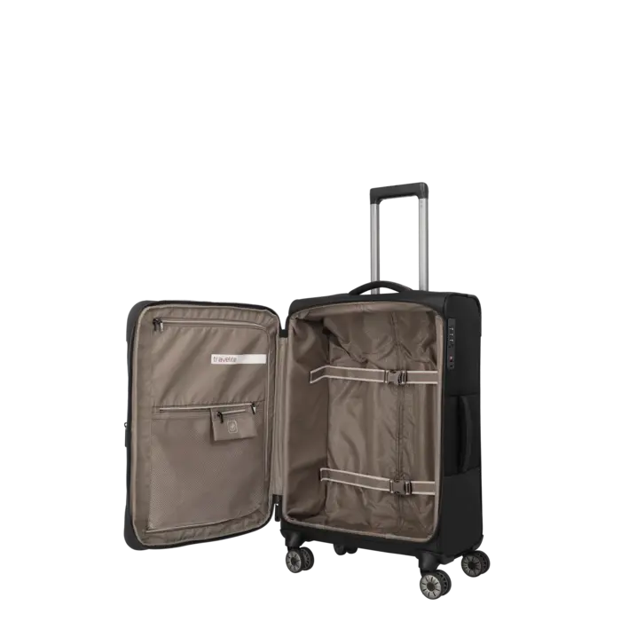 Travelite Travelite Crosslite 5.0 Medium 4-wiel trolley zwart