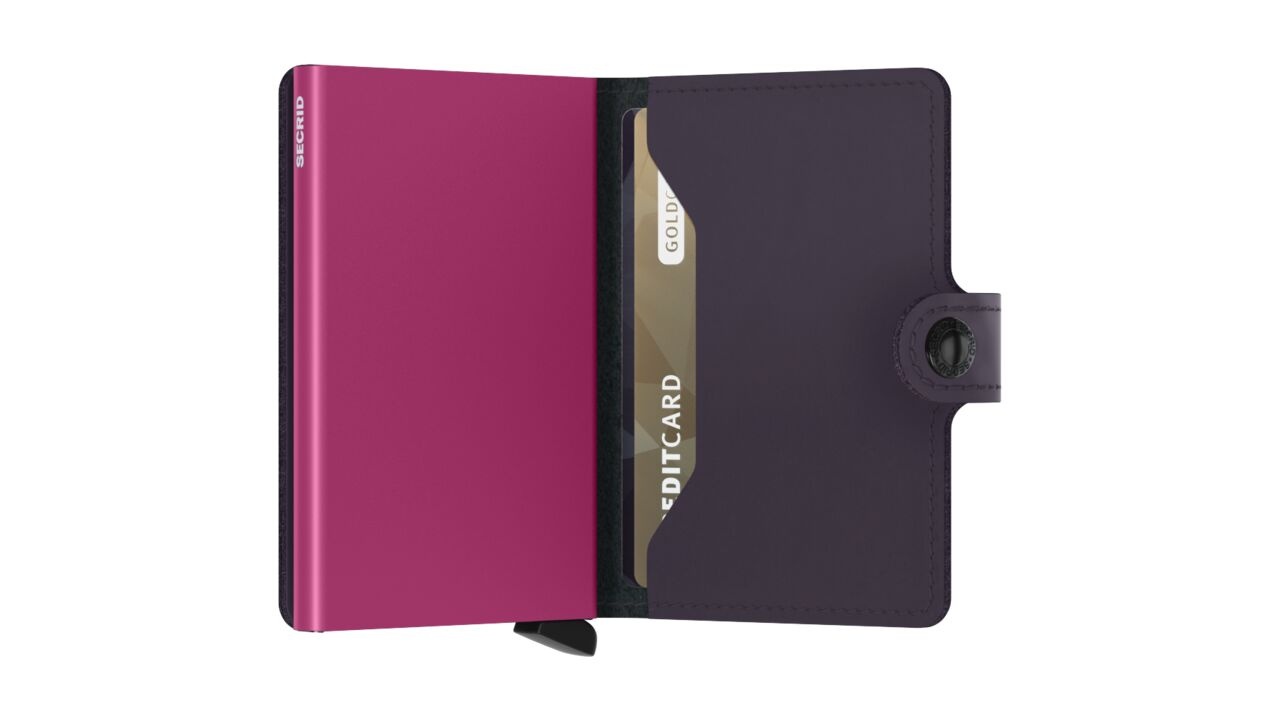Secrid Secrid Miniwallet Matte dark purple-fuchsia