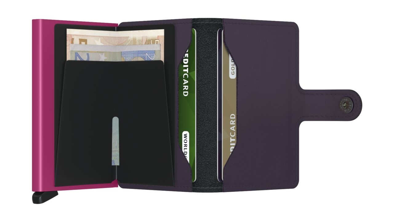 Secrid Secrid Miniwallet Matte dark purple-fuchsia