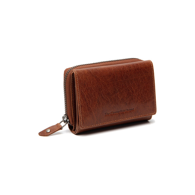 Chesterfield Chesterfield Rimili 14cc rits-portemonnee cognac