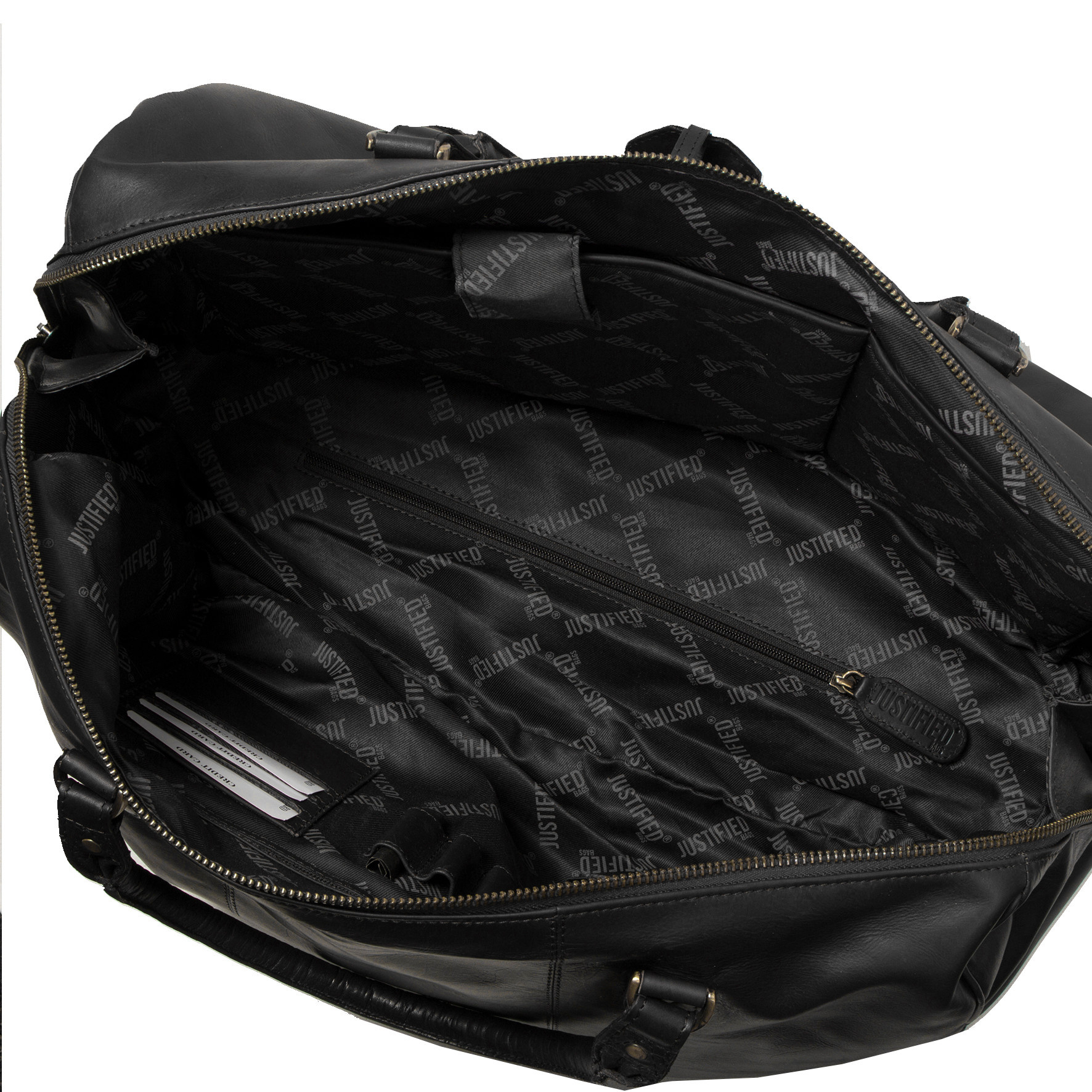 Justified Bags Justified Bags Max leren reistas black