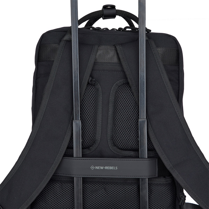 New Rebels New Rebels Milwaukee Bruce 15.6" handel backpack zwart