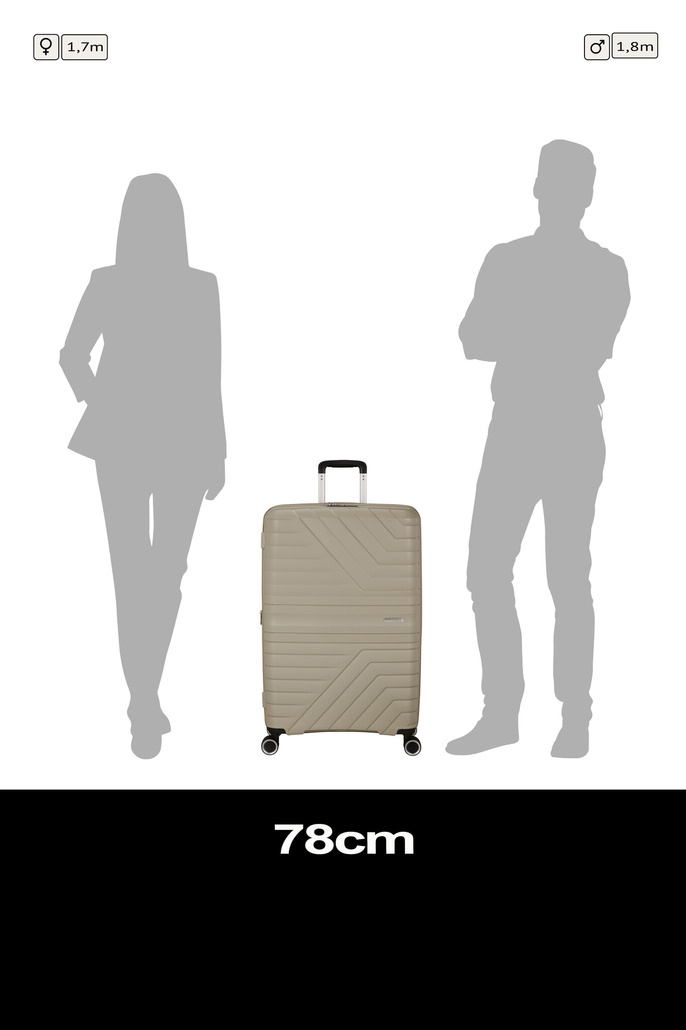 American Tourister American Tourister FLYTWIST SPINNER 78cm TSA EXP shadow black