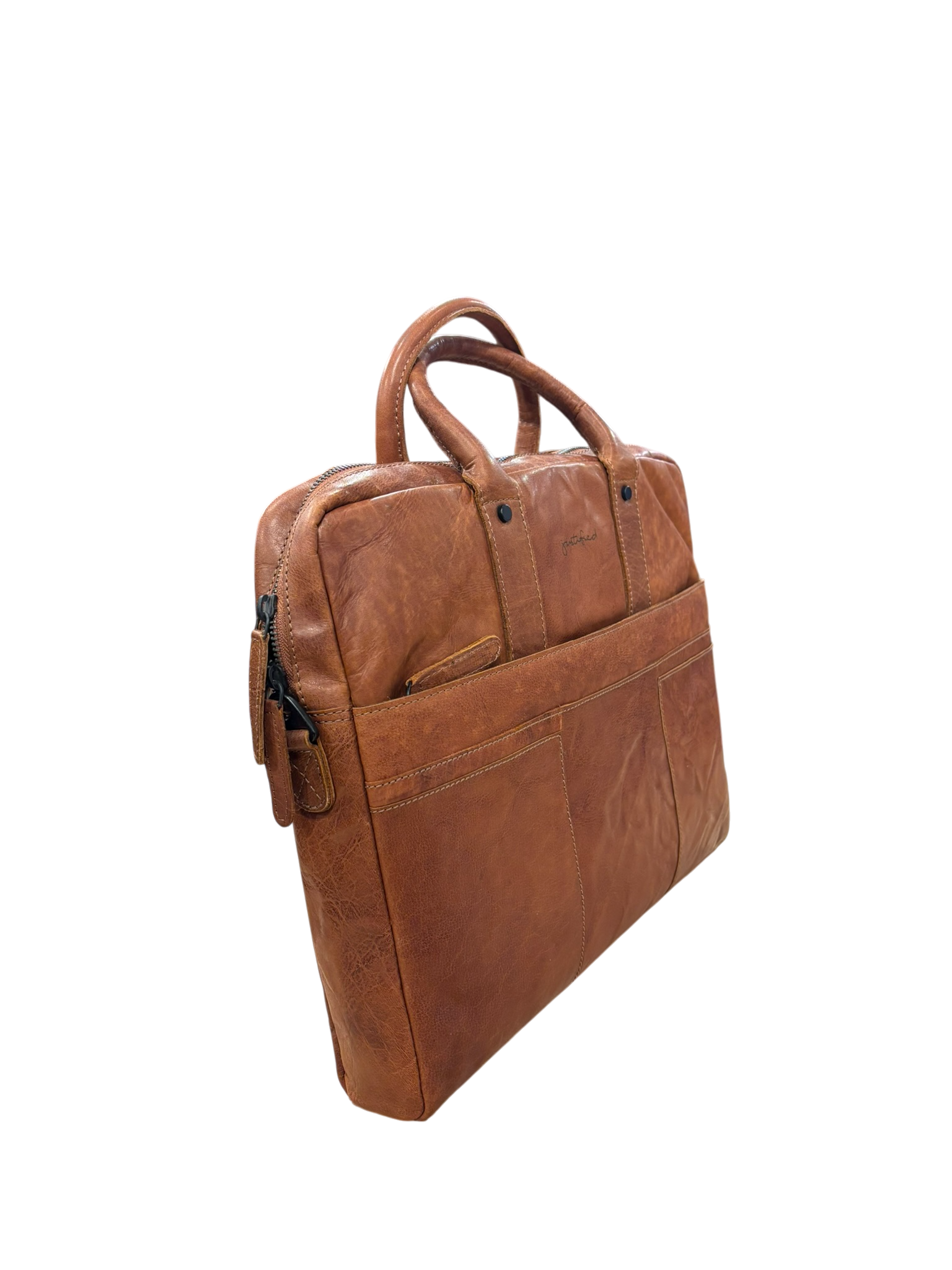 Justified Bags Justified Bags Nika 15.4" laptoptas cognac