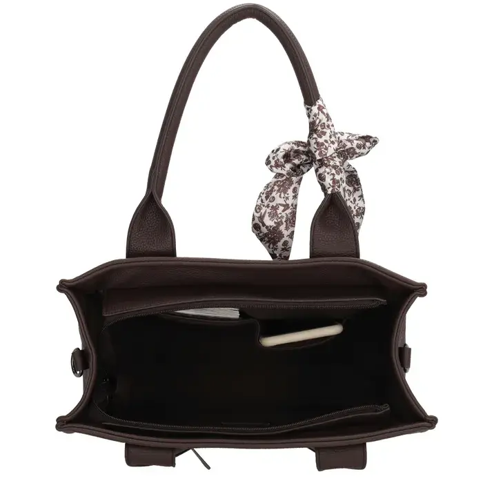 Charm London London Bond middelgrote shopper donker bruin