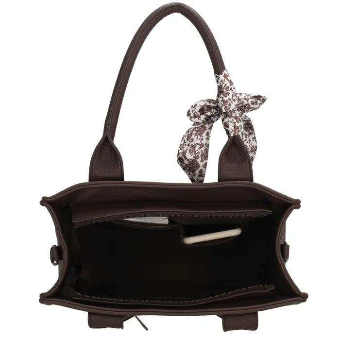 Charm London London Bond middelgrote shopper donker bruin