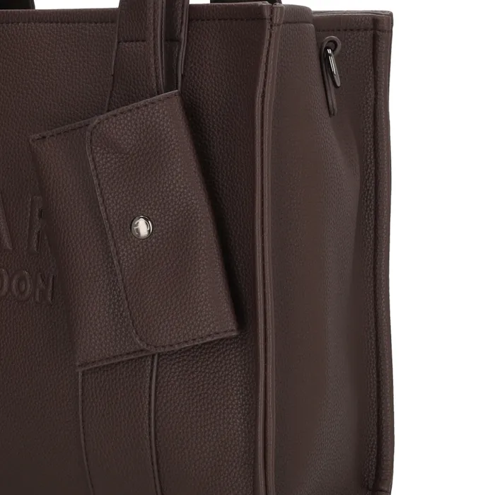 Charm London London Bond middelgrote shopper donker bruin