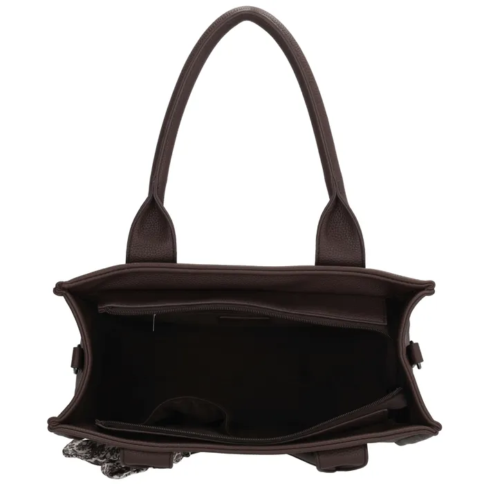 Charm London London Bond middelgrote shopper donker bruin