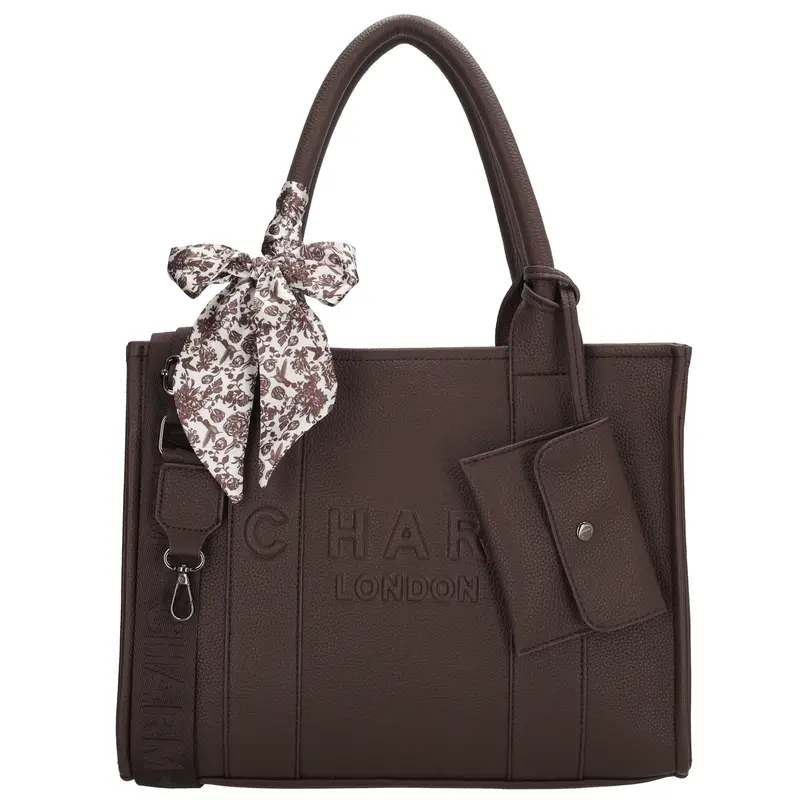 Charm London London Bond middelgrote shopper donker bruin