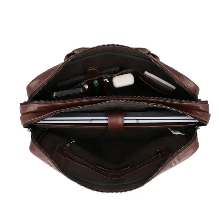 Hide&Stiches Hide & Stitches Porto Laptoptas 15,6 inch bruin