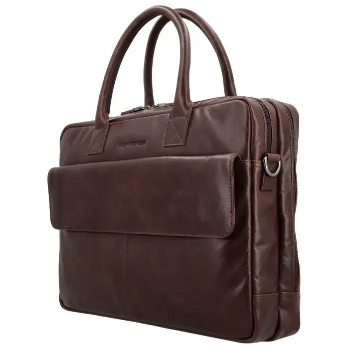 Hide&Stiches Hide & Stitches Porto Laptoptas 15,6 inch bruin