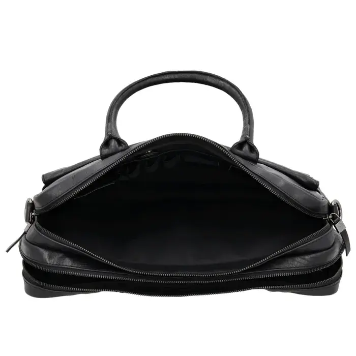 Hide&Stiches Hide & Stitches Porto Laptoptas 15,6 inch zwart