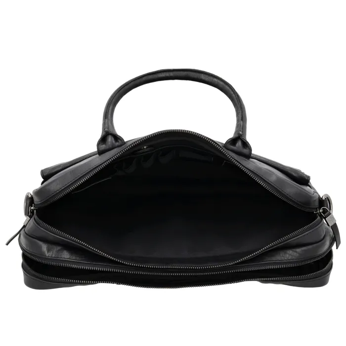 Hide&Stiches Hide & Stitches Porto Laptoptas 15,6 inch zwart