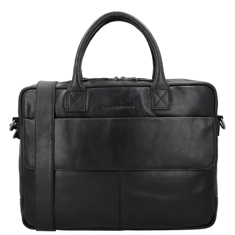 Hide&Stiches Hide & Stitches Porto Laptoptas 15,6 inch zwart