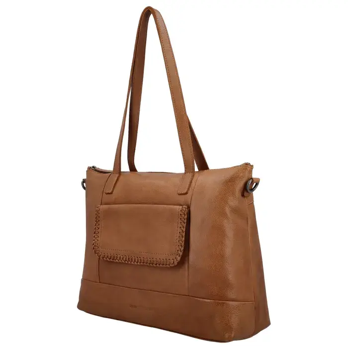 Hide&Stiches Hide & Stitches Inspired by Country Laptoptas 14 inch cognac