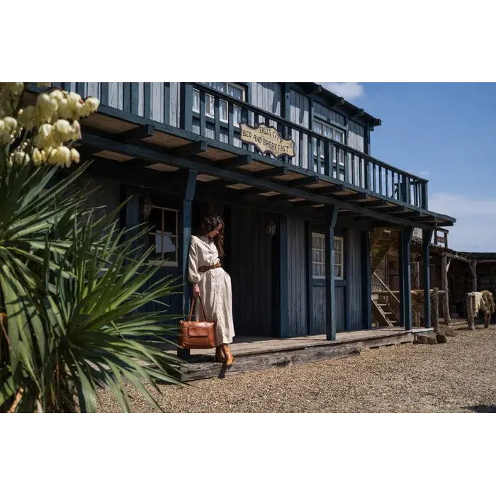 Hide&Stiches Hide & Stitches Inspired by Country Laptoptas 14 inch cognac