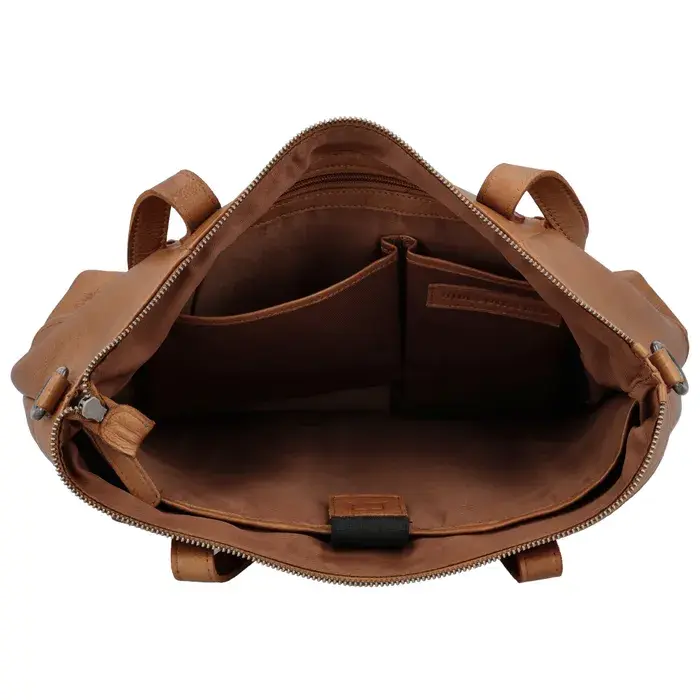 Hide&Stiches Hide & Stitches Inspired by Country Laptoptas 14 inch cognac