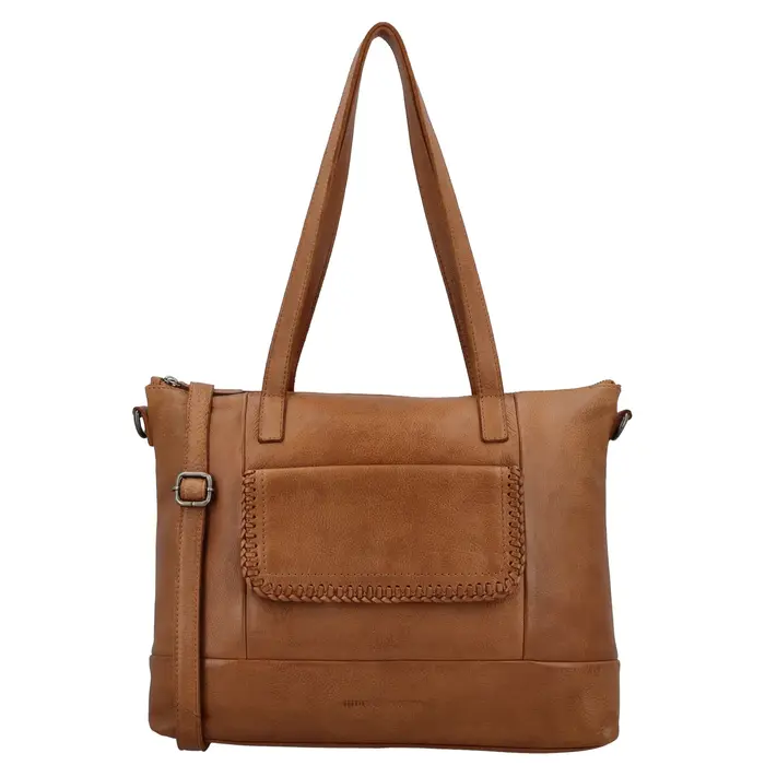 Hide&Stiches Hide & Stitches Inspired by Country Laptoptas 14 inch cognac