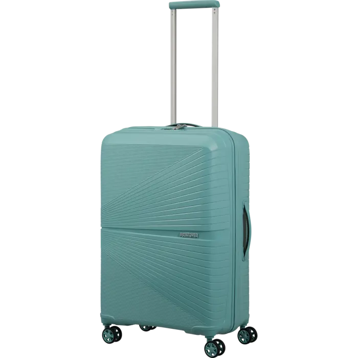 American Tourister Airconic reiskoffer spinner 61-67L-2.7KG dusty turquoise