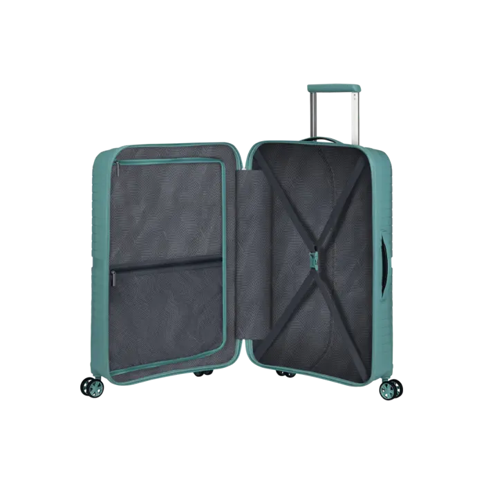American Tourister Airconic reiskoffer spinner 61-67L-2.7KG dusty turquoise