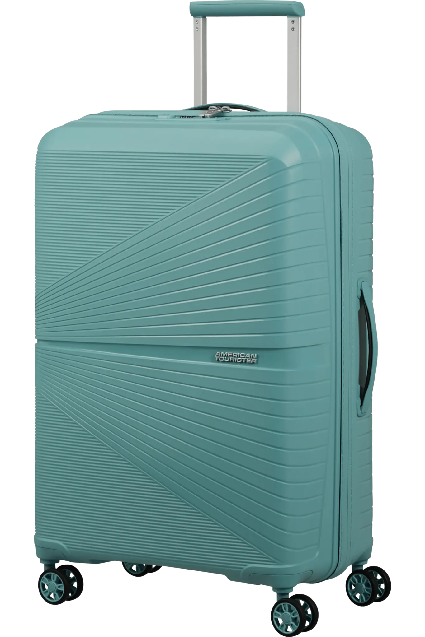 American Tourister Airconic reiskoffer spinner 61-67L-2.7KG dusty turquoise