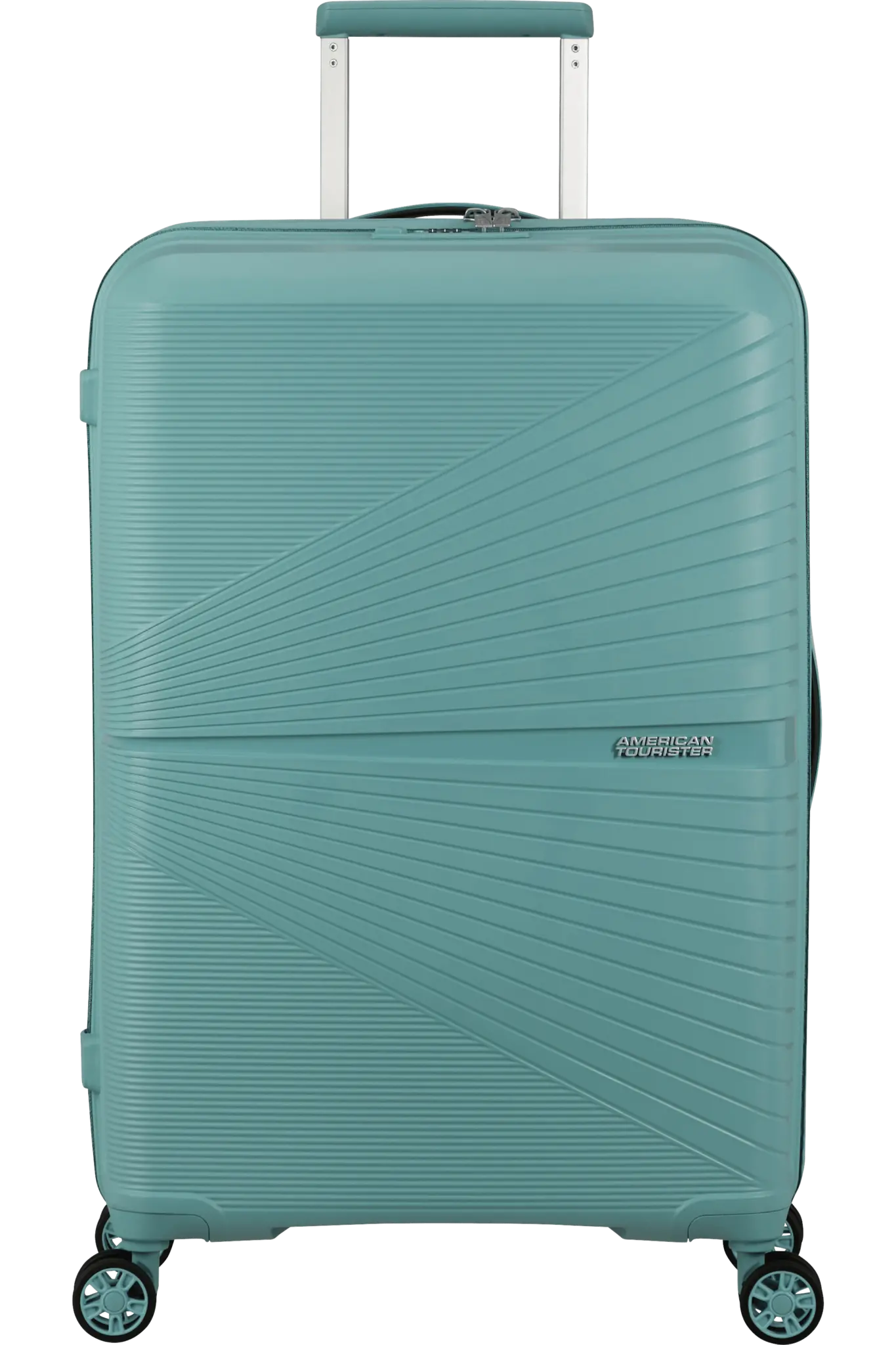 American Tourister Airconic reiskoffer spinner 61-67L-2.7KG dusty turquoise