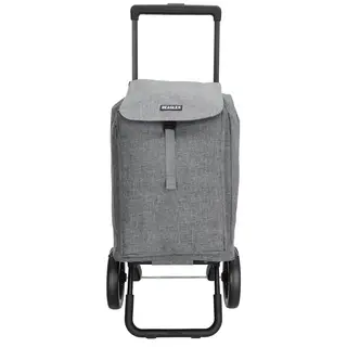 Beagles Shop & Go Boodschappen trolley met koelvak grijs