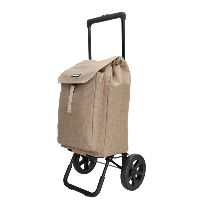 Beagles Beagles Shop & Go Boodschappen trolley met koelvak taupe