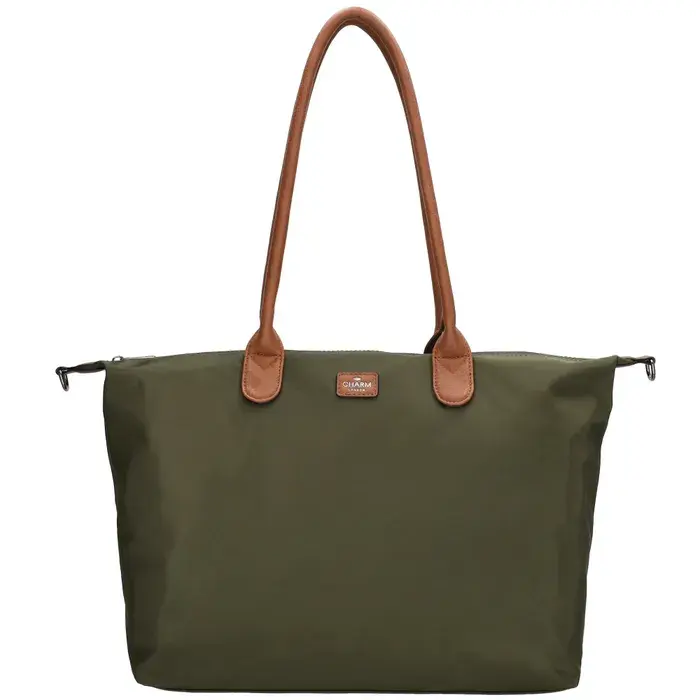 Charm London Charm london Buckingham laptoptas 15,6 inch olive