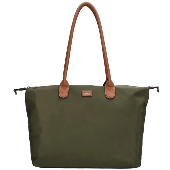 Charm London Charm london Buckingham laptoptas 15,6 inch olive