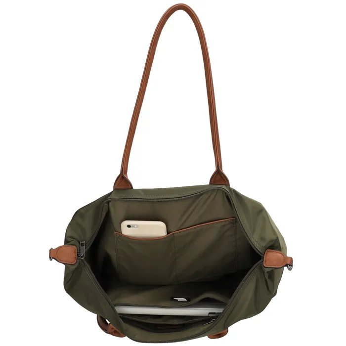 Charm London Charm london Buckingham laptoptas 15,6 inch olive