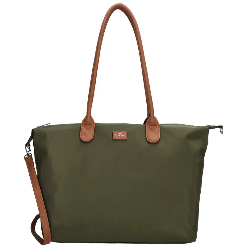 Charm London Charm london Buckingham laptoptas 15,6 inch olive