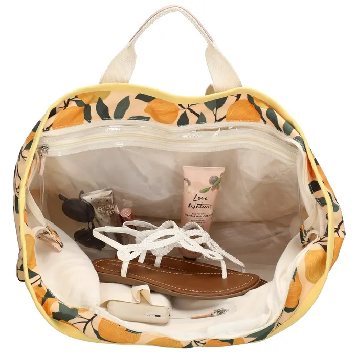 Zebra Trends Zebra Elise strandtas lemon