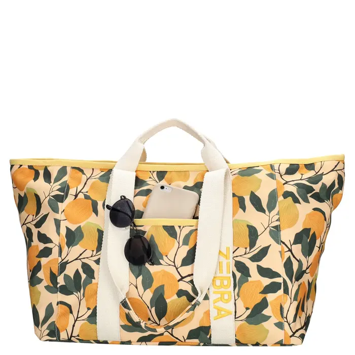 Zebra Trends Zebra Elise strandtas lemon
