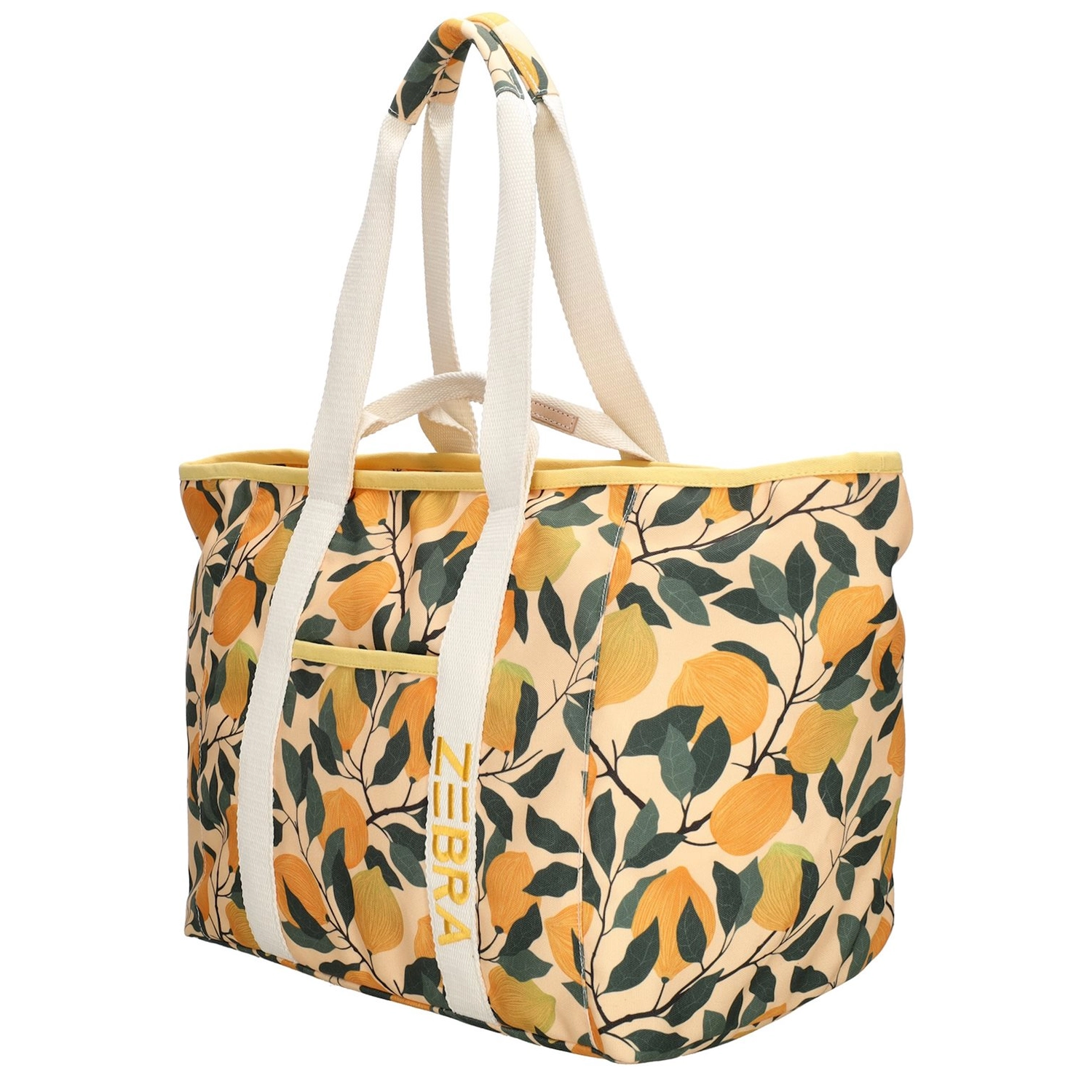 Zebra Trends Zebra Elise strandtas lemon