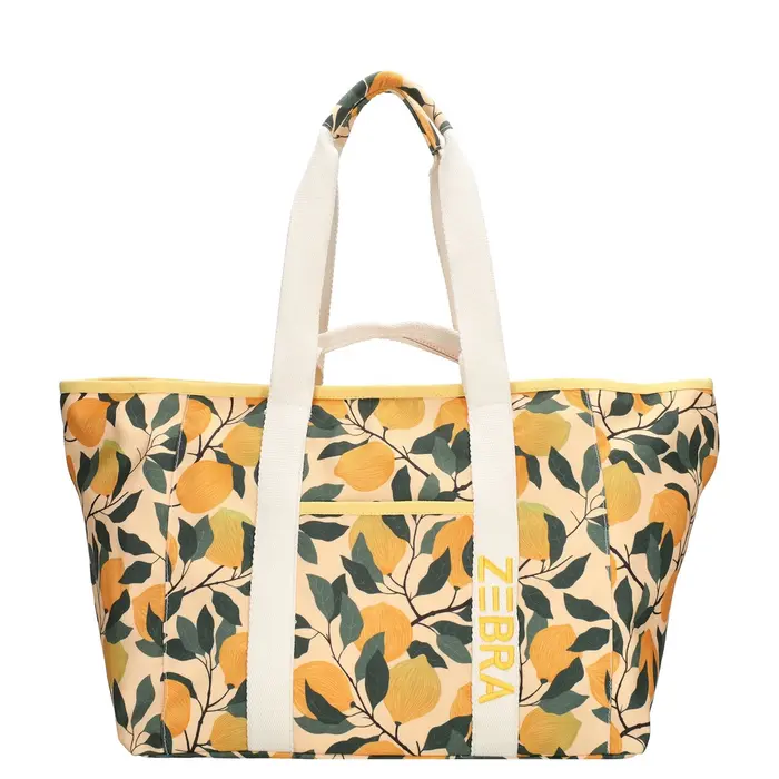 Zebra Trends Zebra Elise strandtas lemon